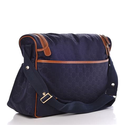 gucci blue nylon guccissima diaper bag|authentic Gucci diaper bag sale.